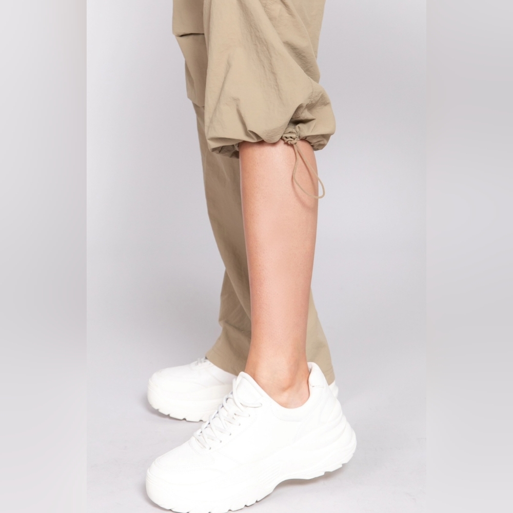 #124 🚨 SALE 🛑S, L BOHO FABULOUS WAIST ELASTIC PARACHUTE PANTS - Picture 6 of 13